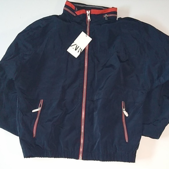 zara man jacket blue